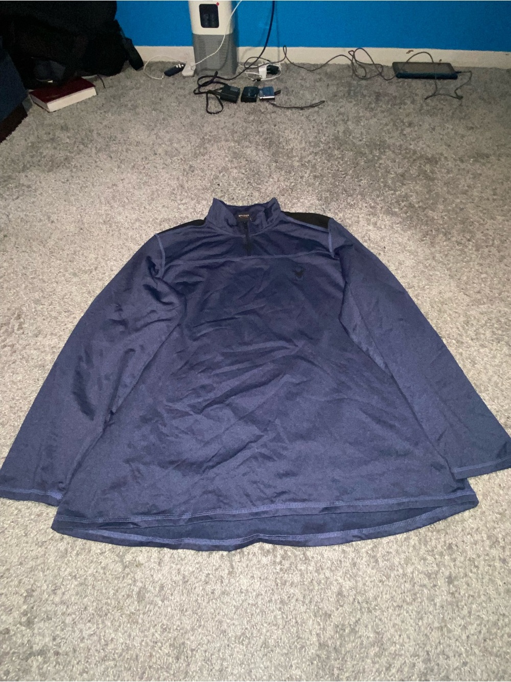 Spyder Navy Quarter-Zip Pullover Sweatshirt